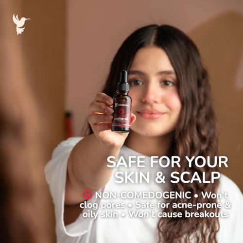 Pure Cold-Pressed Castor Oil for Hair Growth & Eyelash Enhancement - 30ml