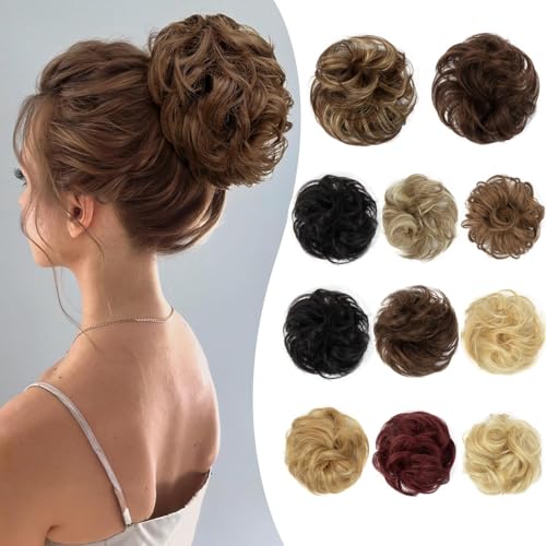 VADES Dark Brown #2 Claw Clip Messy Bun Hair Piece - Real Human Hair