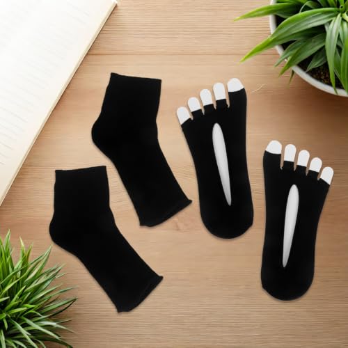 UV Protection Socks for Gel Pedicure - Anti-Tanning Foot Cover (1 Pair)