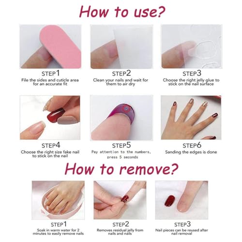 Sevgob Solid Almond-36 Short Ombre Brown Press-On Nails 24pcs Fall Gradient Fake Nails