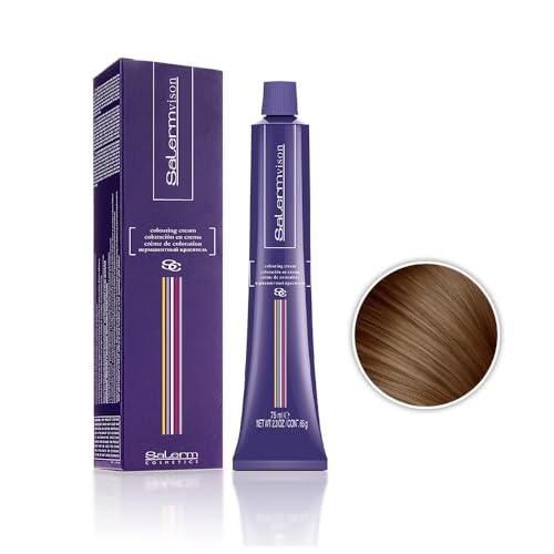 Salerm Hair Coloring Cream #6 Dark Blonde, 2.3 Fl Oz - Full Grey Coverage