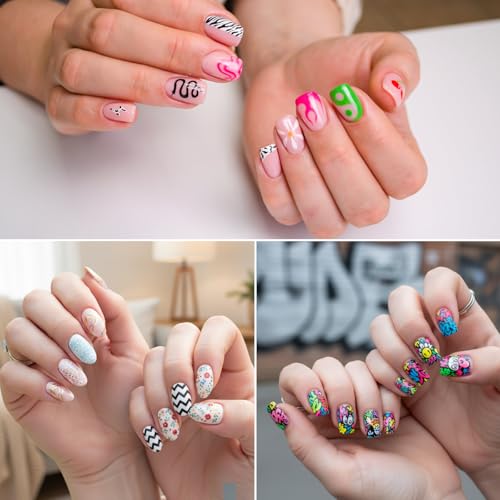 12-Color Nail Art Pens Set for DIY Nail Design & Detailing