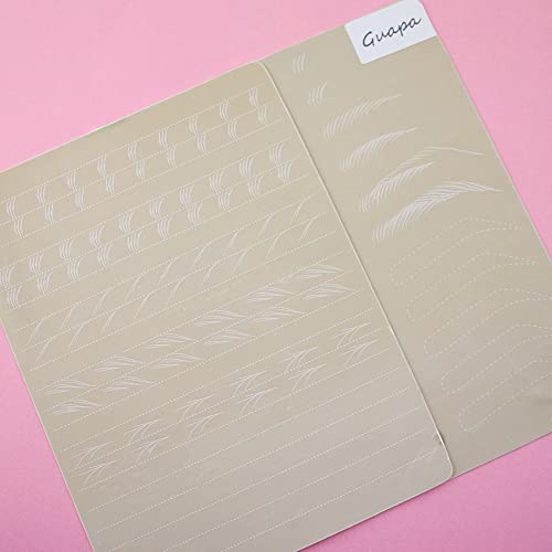 5pcs Microblading Practice Skins - Double-Sided Inkless Eyebrow Mats