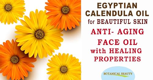Botanical Beauty Calendula Oil 0.5 Fl Oz Pure Natural Face & Skin Moisturizer