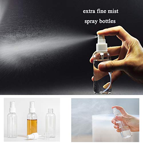 ZEJIA 3 Pack 80ml / 2.7oz Travel Spray Bottles - Refillable, BPA-Free