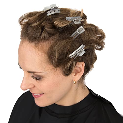 Salon Supply Co 10-Pack Aluminum Wave Clips - 2" Finger Wave Set