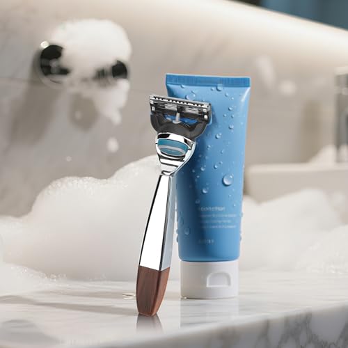 Metal Razor Handle for Men - Compatible with Gillette Fusion 5 ProShield & ProGlide