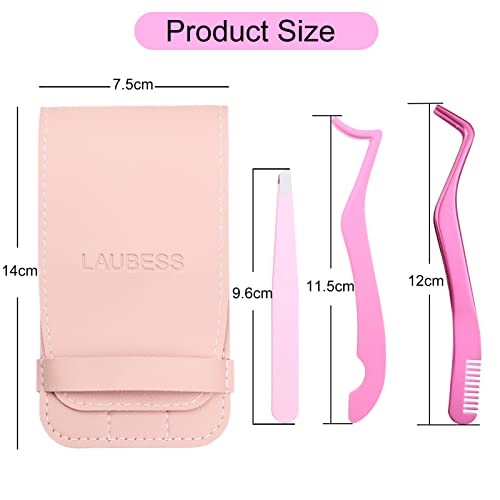 LAUBESS Lash Applicator Set 3 Pcs for Eyelash Clusters & Extensions