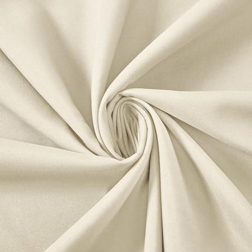 MILVOWOC Ivory Cream Body Pillowcases 20x48 Inch Set of 2