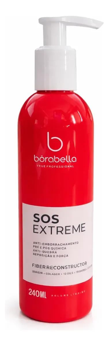 Borabella Professional Hair Treatment Kit, Cauter Gloss, NeutraQuimic and SOS Extreme, 16.9 fl oz + 16.9 fl oz + 8.1 fl oz, 3 Piece Set