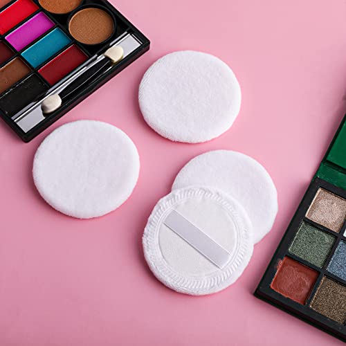 Sibba 12-Piece Velour Makeup Puff Set - Round Applicators for Face & Body
