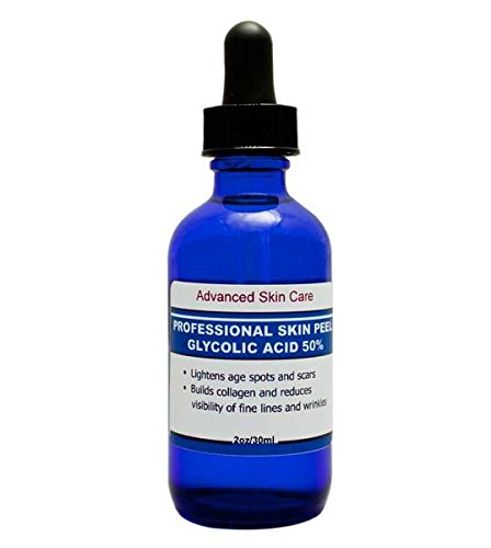 Advanced Skin Care Glycolic Acid Face Peel Serum 50% Strength – Professional Chemical Exfoliant for Youthful Skin, 2oz