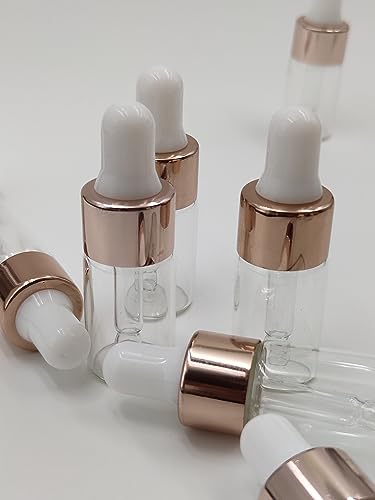 15-Pack Glass Dropper Bottles for Essential Oils & Liquids - 3ml