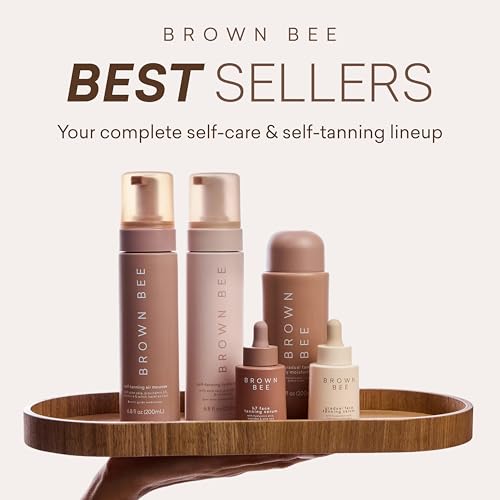 Brown Bee Exfoliating Mitt – Reusable Body Glove for Smooth Skin
