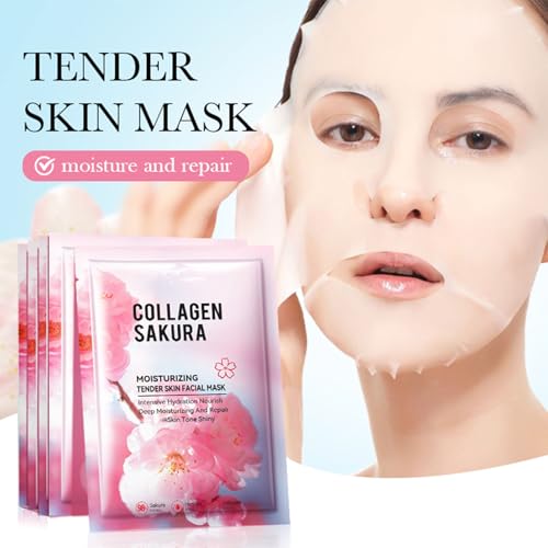 LOTIZUO 11-Piece Cherry Blossom Skincare Set for Hydrating & Anti-Aging