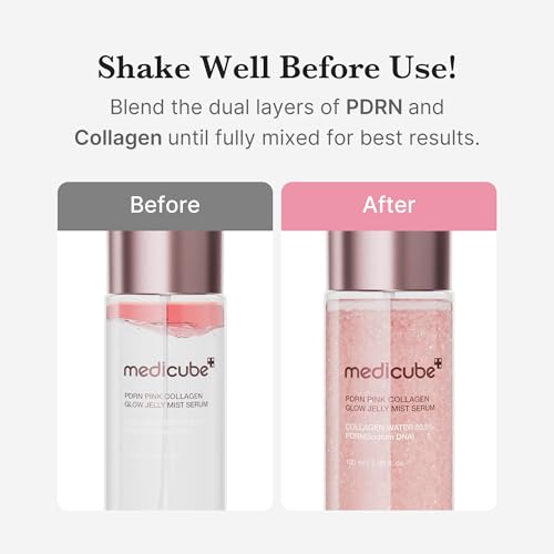 Medicube Jelly Mist Serum with Pink PDRN Collagen, 2.02 Fl Oz