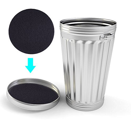 KUUQA 8-Pack Compost Bin Charcoal Filters, 7.25" Round