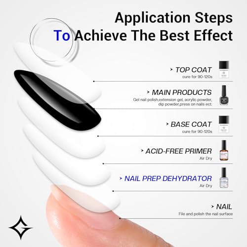 Glamonade Nail Prep Dehydrator | Acid-Free 15ml for Strong Adhesion