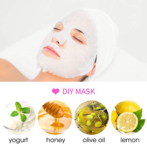 100Pcs Compressed Facial Mask Sheets for DIY Skin Care - Natural Cotton, Gentle & Hypoallergenic