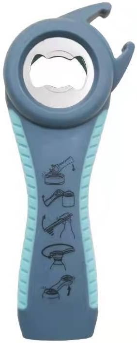 Multi-Function Jar Opener - 4-in-1 Easy-Grip Tool for Seniors | Anti-Slip Ergonomic Design, Durable Plastic