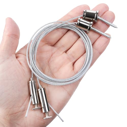 Adjustable Ceiling Hanging Wire Cable Kit - 4 Sets for Lights