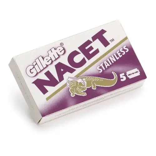 Gillette Nacet Razor Blades - Pack of 100 for Smooth Shaving