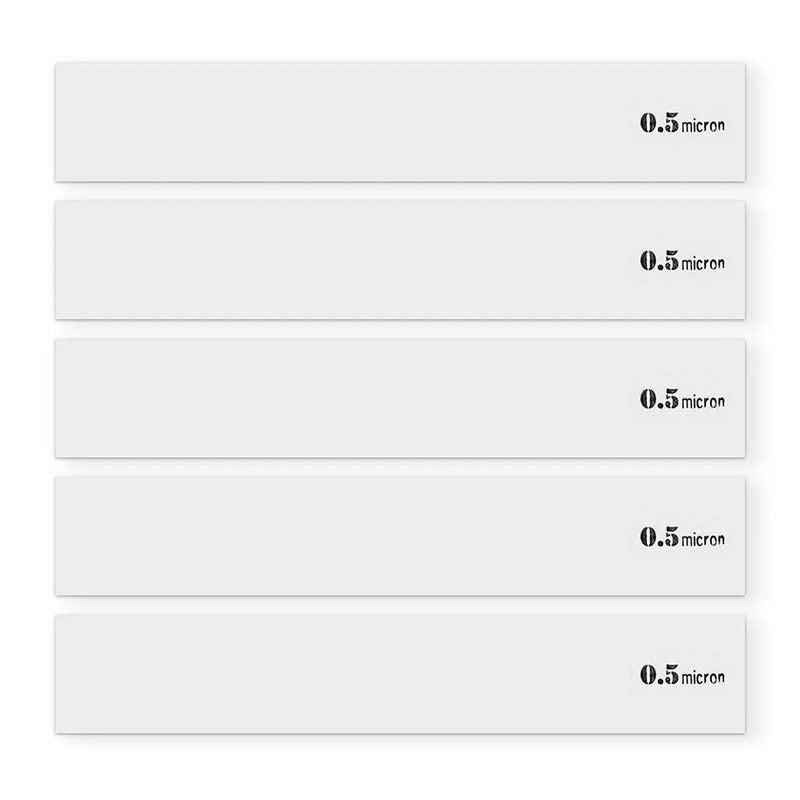 Jende 15 Micron 1x6 Diamond Lapping Film with Mounting Blank-fit Edge Pro, Hapstone, and TSProf blanks