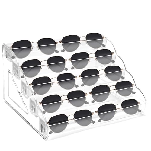 Nimiah 5-Tier Clear Acrylic Nail Polish Display Rack