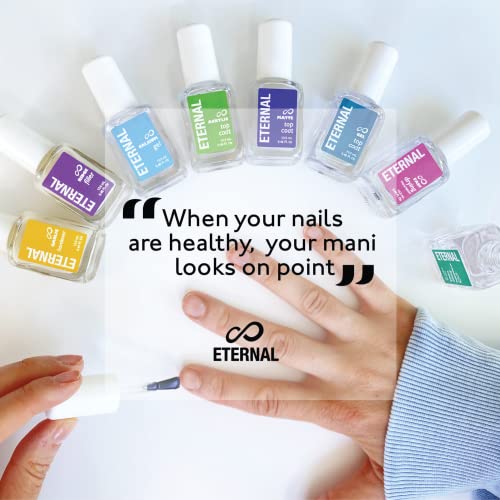 Eternal Calcium Nail Builder Gel - 13.5mL Clear Nail Strengthener & Fast Drying Treatment