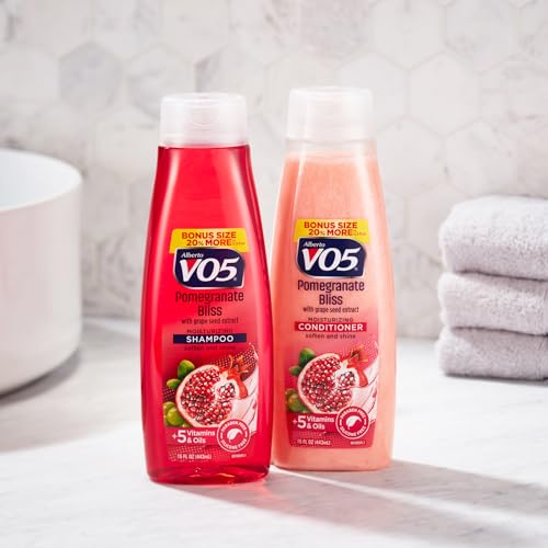 Alberto VO5 Pomegranate Bliss Moisturizing Shampoo, 15 oz (Pack of 5)