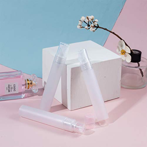BENECREAT 12PCS 20ml Mini Plastic Spritzer Bottle Frosted Fine Mist