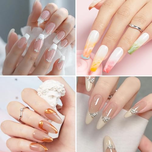 French Tip Nail Stamp Kit - 7 Pcs Silicone Tool Set for DIY Manicure