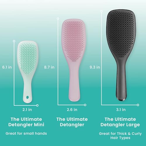 Tangle Teezer Mini Wet Detangler Hairbrush - Travel-Friendly, Frizz-Free Shine
