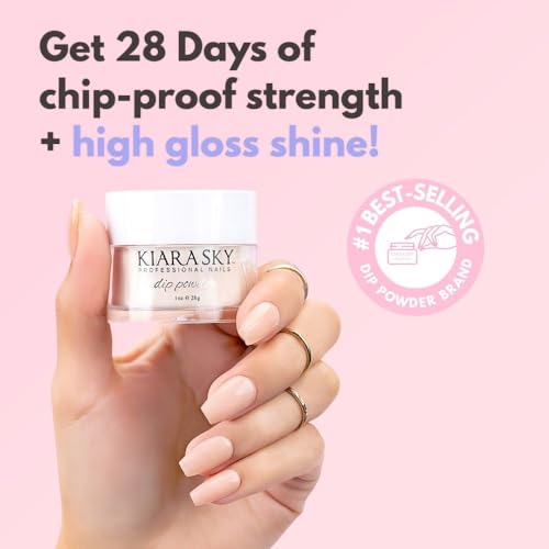 Kiara Sky Dip Powder - New Yolk City D443 - Vibrant Neon Yellow Nail Color