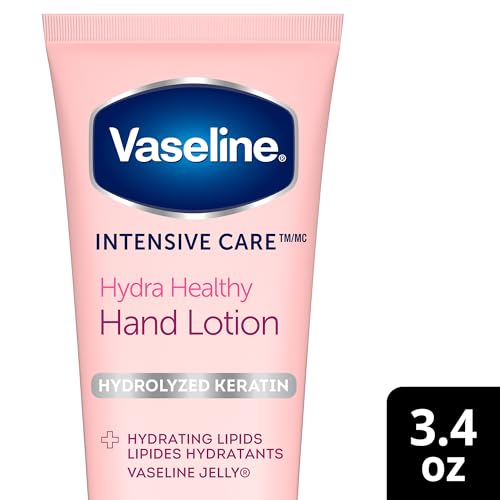 Vaseline Hand & Nail Cream with Keratin 75ml - Moisturizes Dry Hands & Strengthens Nails