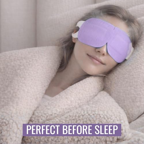 Noveha Lavender Self-Heating Steam Eye Mask - 30 Pack Warm Compress