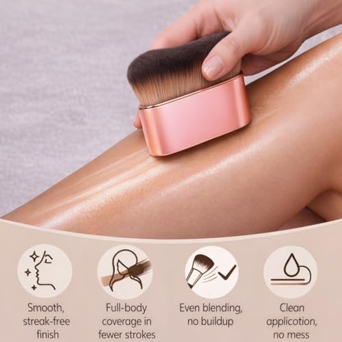 Extra Large Kabuki Self Tanner Brush for Flawless Application