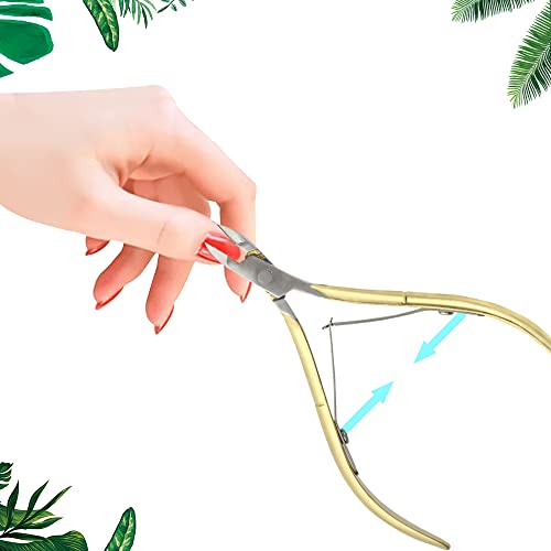 Gold Cuticle Trimmer & Pusher Set - Stainless Steel Nail Tools