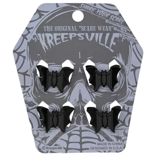 Kreepsville 666 Mini Bat Claw Hair Clips - Set of 4 Gothic Hair Accessories