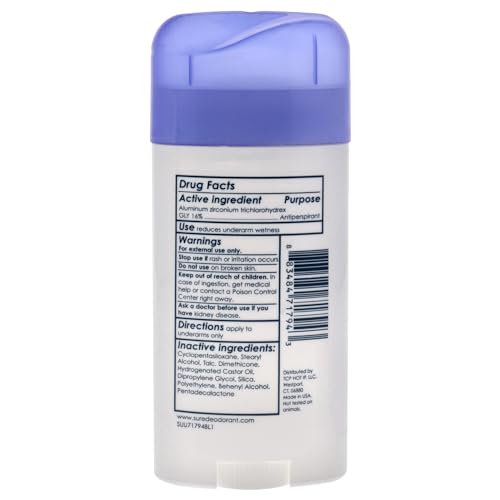 Sure Unscented Solid Anti-Perspirant Deodorant 2.7 oz Pack of 1 - Trusted All-Day Protection