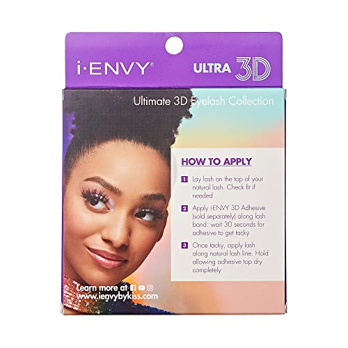iEnvy False Eyelashes 3 Pairs Fluffy Natural Volume Faux Mink for Eye Makeup