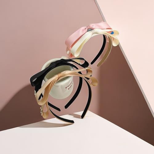 Fashion black bow headbands for women teen girls, haribands with