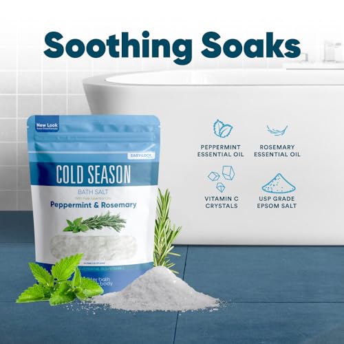 Better Bath Better Body 32 oz Epsom Salt Bath Soak with Rosemary & Peppermint Oils - Cold Season