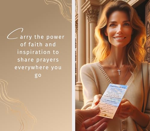 Footprints Prayer Card Set - Inspirational 25-Pack for Reflection