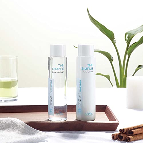 SCINIC Simple Calming Toner - pH 5.5 for Sensitive Skin, Vegan, 4.90 fl oz