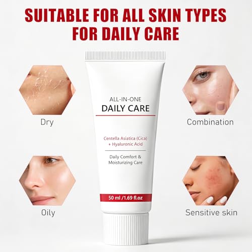 All-in-One Face Cream with Hyaluronic Acid & Cica - 2 Pack