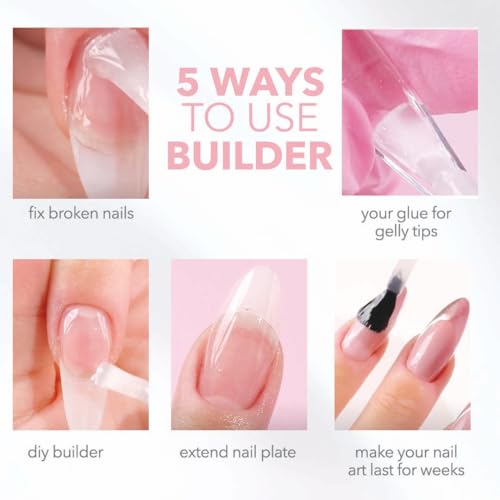 Kiara Sky Builder Gel - Long-Lasting Soak Off Nail Gel, 0.5 fl oz