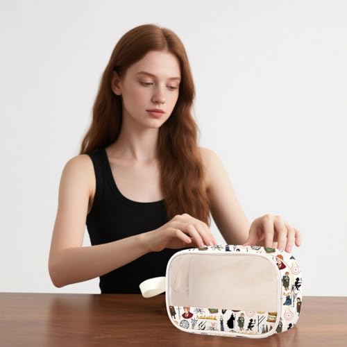 Fantasy Movie Quote Makeup Bag - Waterproof Travel Toiletry Organizer