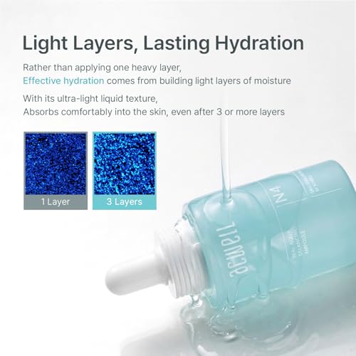 ACWELL Real Aqua Balancing Ampoule - Hydrating Serum with Hyaluronic Acid & Sea Water for Sensitive Skin, 1.18 fl oz