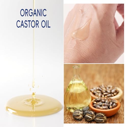 Organic Castor Oil with Rose Quartz Roller Ball - 1.7oz Moisturizer